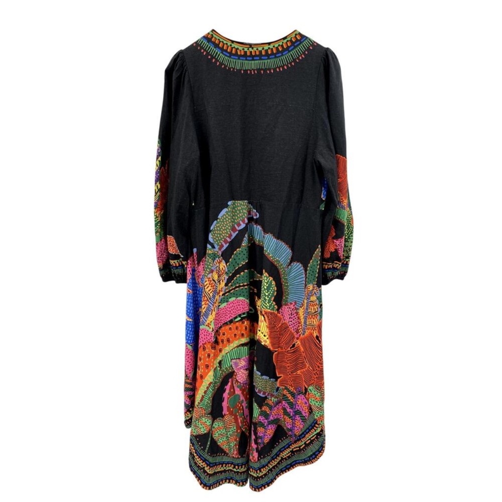 Farm Rio Black Colorful Duster Cardigan - Picture 6 of 6
